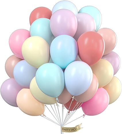 ¡50 globos de colores pastel para decorar: la mejor oferta que no puedes dejar pasar!