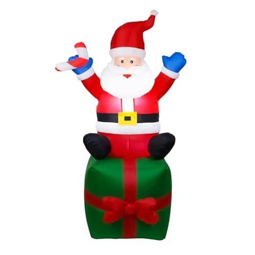 ¡Decora tu jardín como nunca antes! Papa Noel inflable de 1,82m con luces LED a precio especial