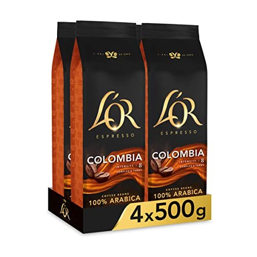 ¡Ahorra con el irresistible pack de café en grano L’OR Colombia 4 x 500g!