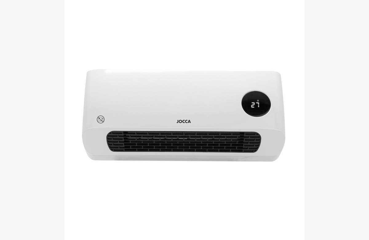 ¡Ahorra un 50% en el potente calefactor y ventilador de pared Jocca de 2000W con control remoto!