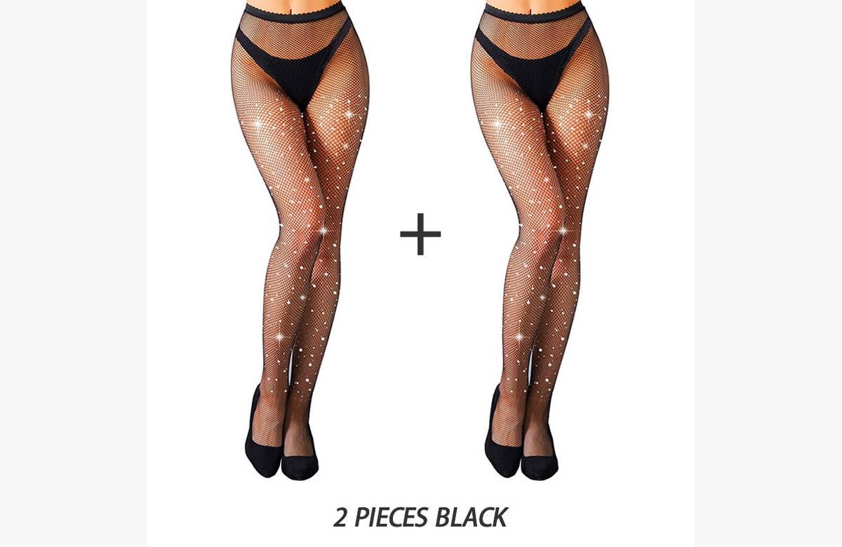 Descubre las medias de red más trendy con brillantes de alta calidad, ¡no te quedes sin ellas en TkTK2!