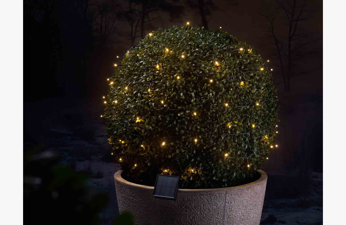 ¡Oferta limitada! Ahorra energía con esta guirnalda solar de 100 LED