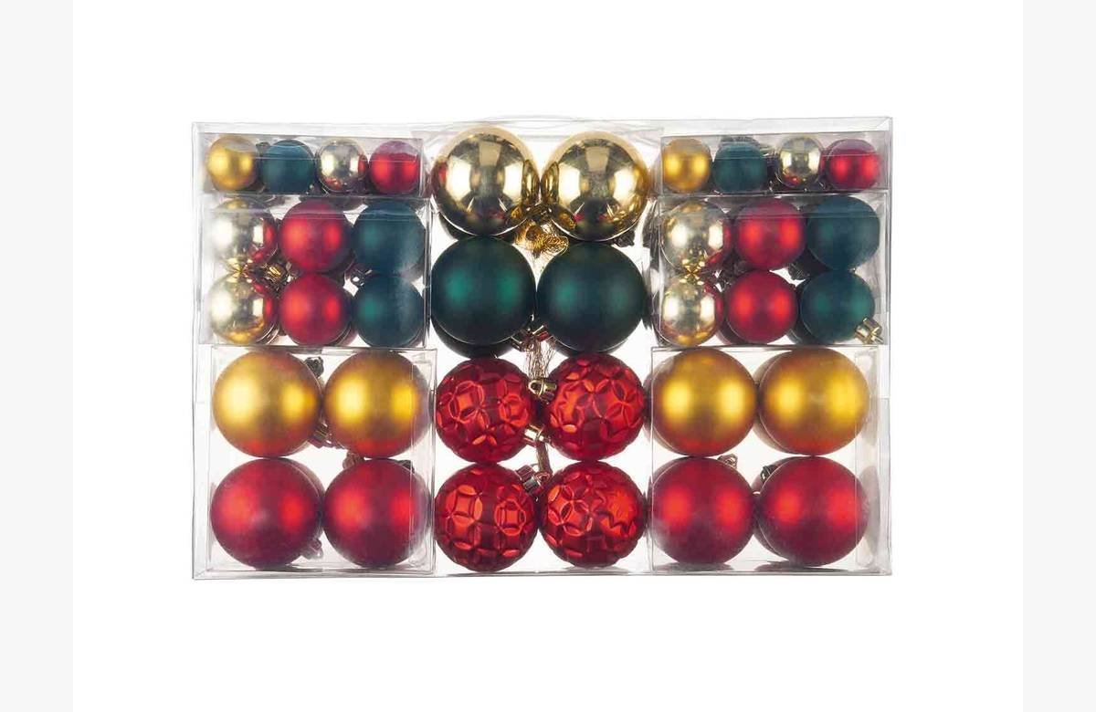 ¡Aprovecha ya! Maxi pack de 100 bolas de Navidad a un precio inigualable