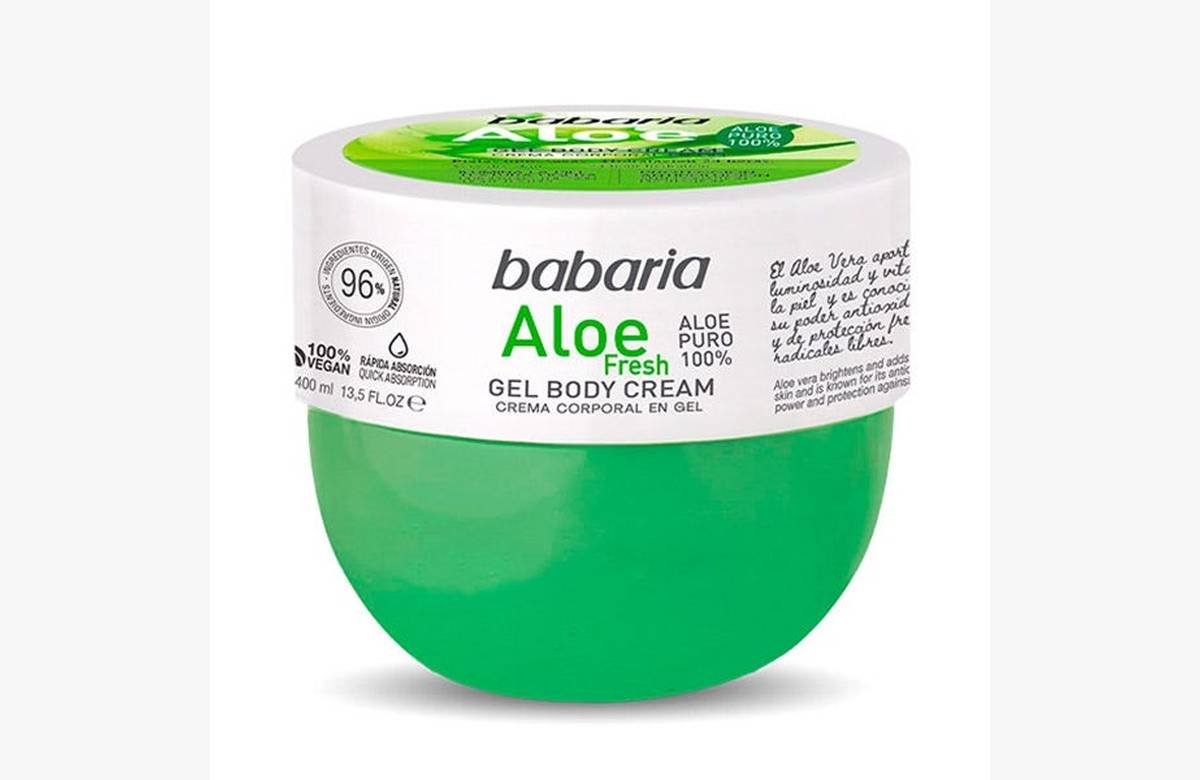 ¡Luce una piel radiante y suave con la Crema Corporal de Aloe vera Babaria!