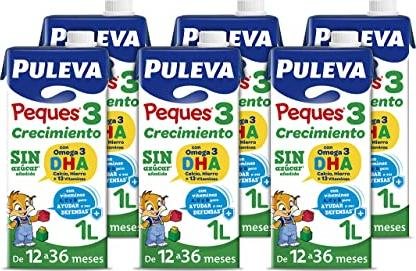 ¡Aprovecha la oferta de 6 bricks de leche Puleva Peques 3 Crecimiento a precio irresistible!