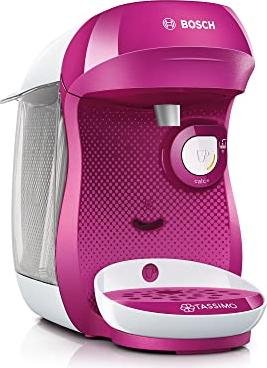 ¡Aprovecha el increíble descuento en la elegante cafetera Bosch Tassimo Happy en color rosa!