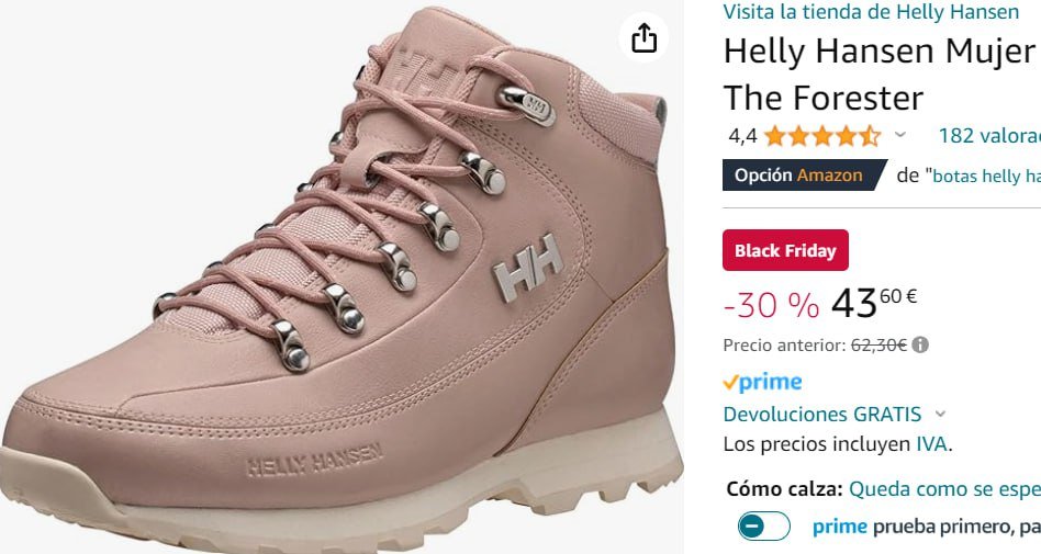 Aprovecha esta oferta exclusiva: Botas de mujer Helly Hansen, talla 39, a un precio inigualable