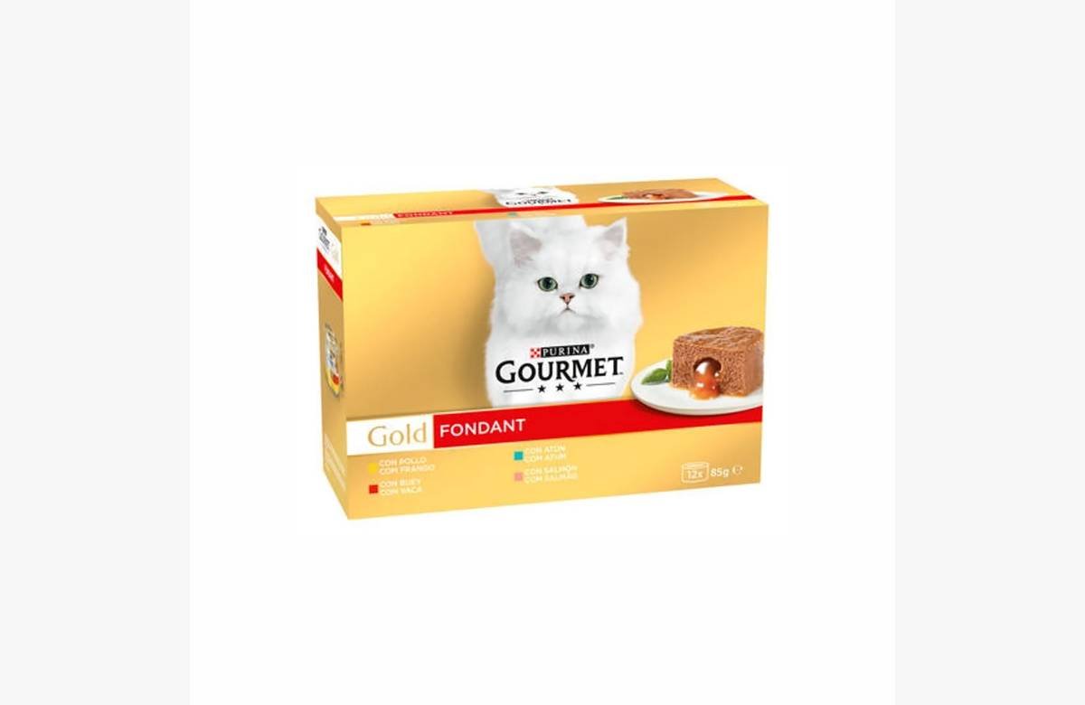 Aprovecha la oferta: Ahorra en grande con el maxi pack de sabores surtidos de 12 bolsitas para gato Purina Gourmet