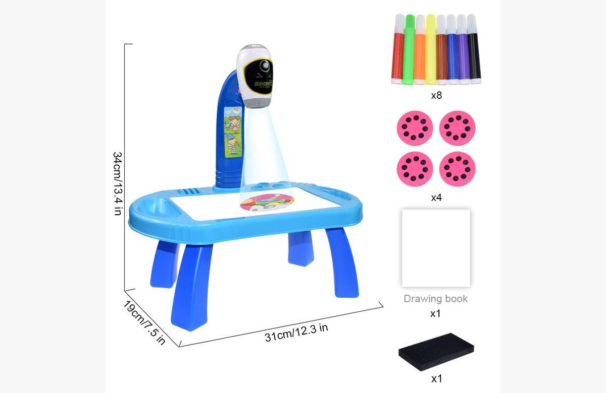 Explora la creatividad de tus hijos con la mesa de dibujo de arte con proyector Led
