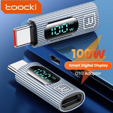 ¡Increíble descuento para nuevos usuarios! Llévate el adaptador OTG Toocki con pantalla digital y 100W a precio mínimo.
