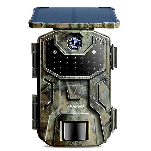¡Captura cada detalle con esta cámara de caza solar iZeeker de 36mp! Usa nuestro cupón y ahorra.