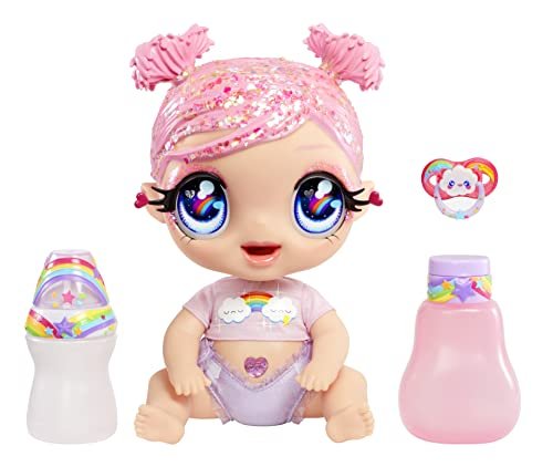 ¡Consigue la muñeca de Glitter Babyz con 3 cambios de color y biberones incluidos a precio irresistible!