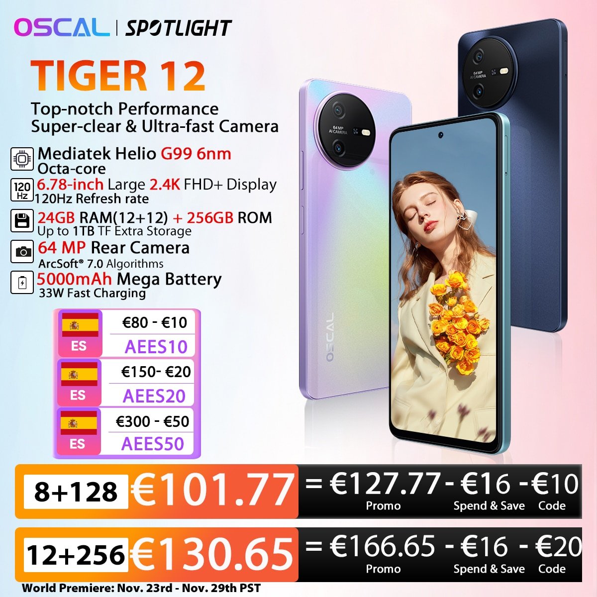 Descuento exclusivo en el nuevo smartphone Oscal Tiger 12 ¡Aprovecha antes de que se agote!