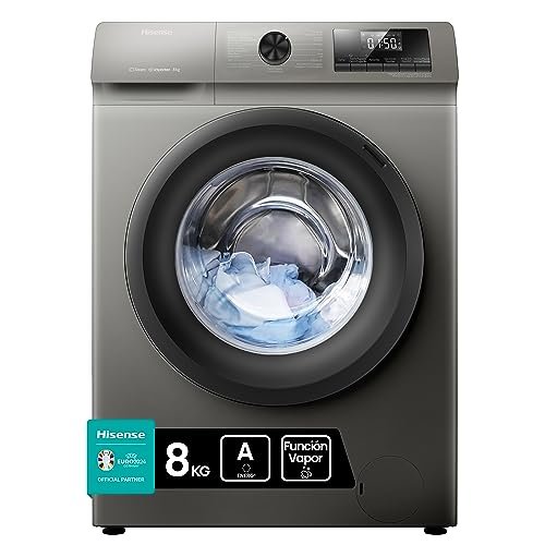 Lavadora Hisense de 8Kg, 1400rpm y sistema antibalanceo: ¡Ahorra ahora y disfruta de la máxima eficiencia en tu lavado!