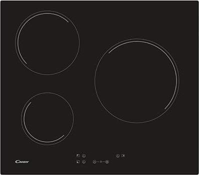 Ahorra un 50% en esta potente placa vitrocerámica de 3 fuegos Candy, ¡no te quedes sin ella!