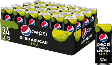 ¡Ahorra al máximo en el paquete de 24 latas de Pepsi Max Lima sin azúcar!