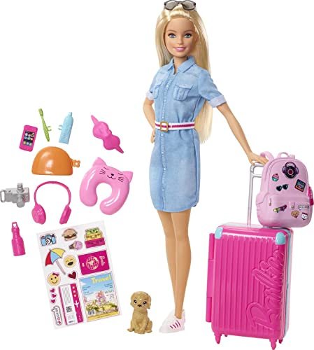 ¡Viaja con estilo junto a la Barbie Viajera y su adorable compañero canino!