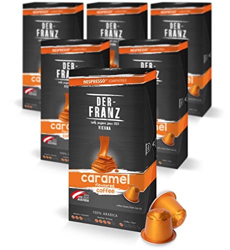 ¡Ahorra al máximo con el mega pack de 60 cápsulas de Der Franz Caramel Coffee para Nespresso!