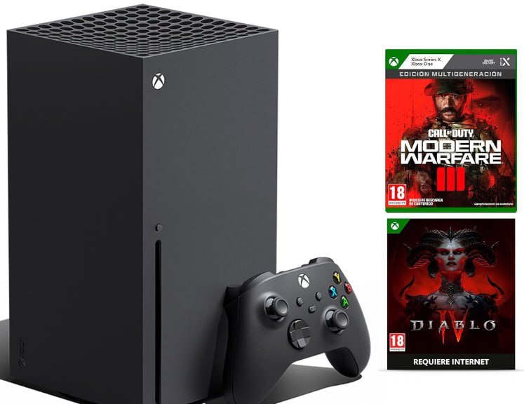 ¡Oferta única! Xbox Series X + Pack Diablo IV + COD Modern Warfare III a precio increíble