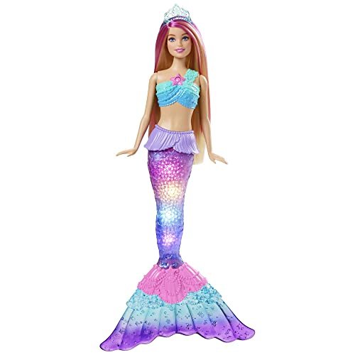 ¡Aprovecha el descuento único en la Barbie Malibú Sirena con luces mágicas de colores!