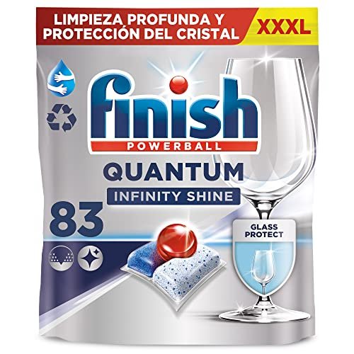 ¡Ahorra al máximo en tus lavados! Paquete de 83 pastillas para lavavajillas Finish Powerball Quantum, ¡precio insuperable!