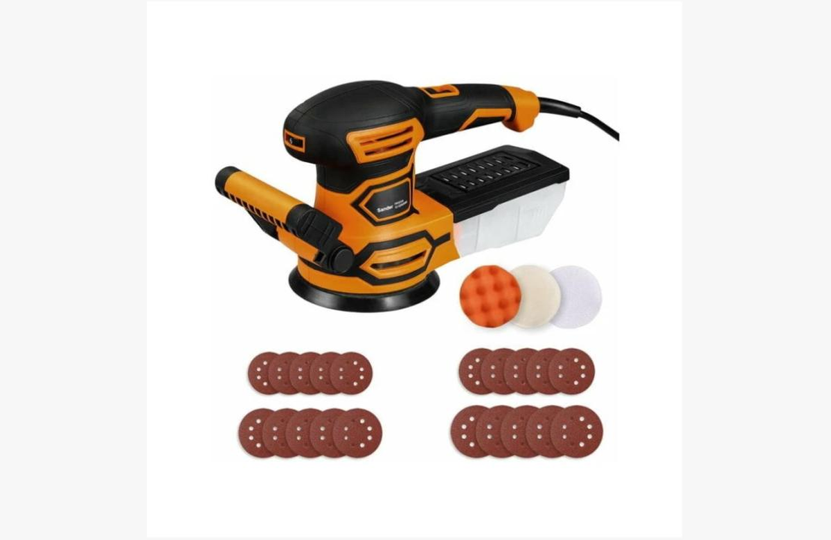 ¡Aprovecha el descuento único en la potente lijadora Tacklife de 450W con 13.000RP y set de 20 lijas!