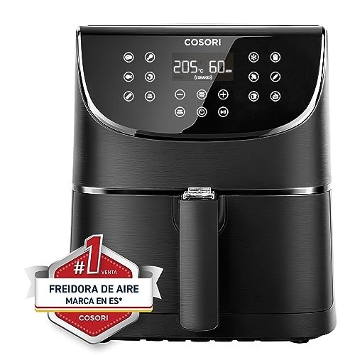 ¡No te pierdas la oportunidad de tener la freidora de aire Cosori de 5,5L con más de 100 recetas a un precio increíble!
