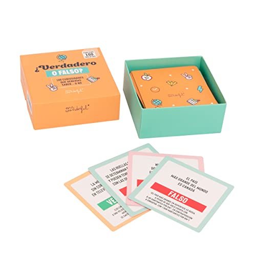 ¡Aprovecha el increíble descuento en el juego de cartas ¿Verdadero o Falso? de Mr Wonderful!