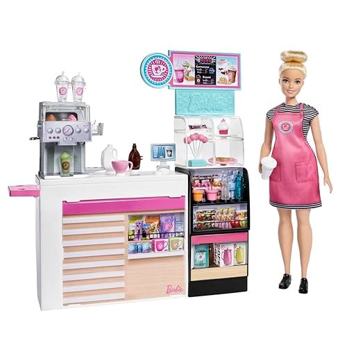 ¡Aprovecha el descuento increíble en la muñeca Barbie y su Cafetería con accesorios!