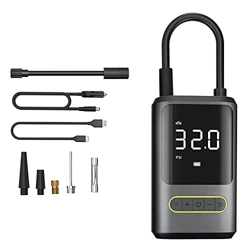 ¡Aprovecha el increíble precio del compresor de aire portátil Shkalacar con luz LED y potente batería de 4000mAh!