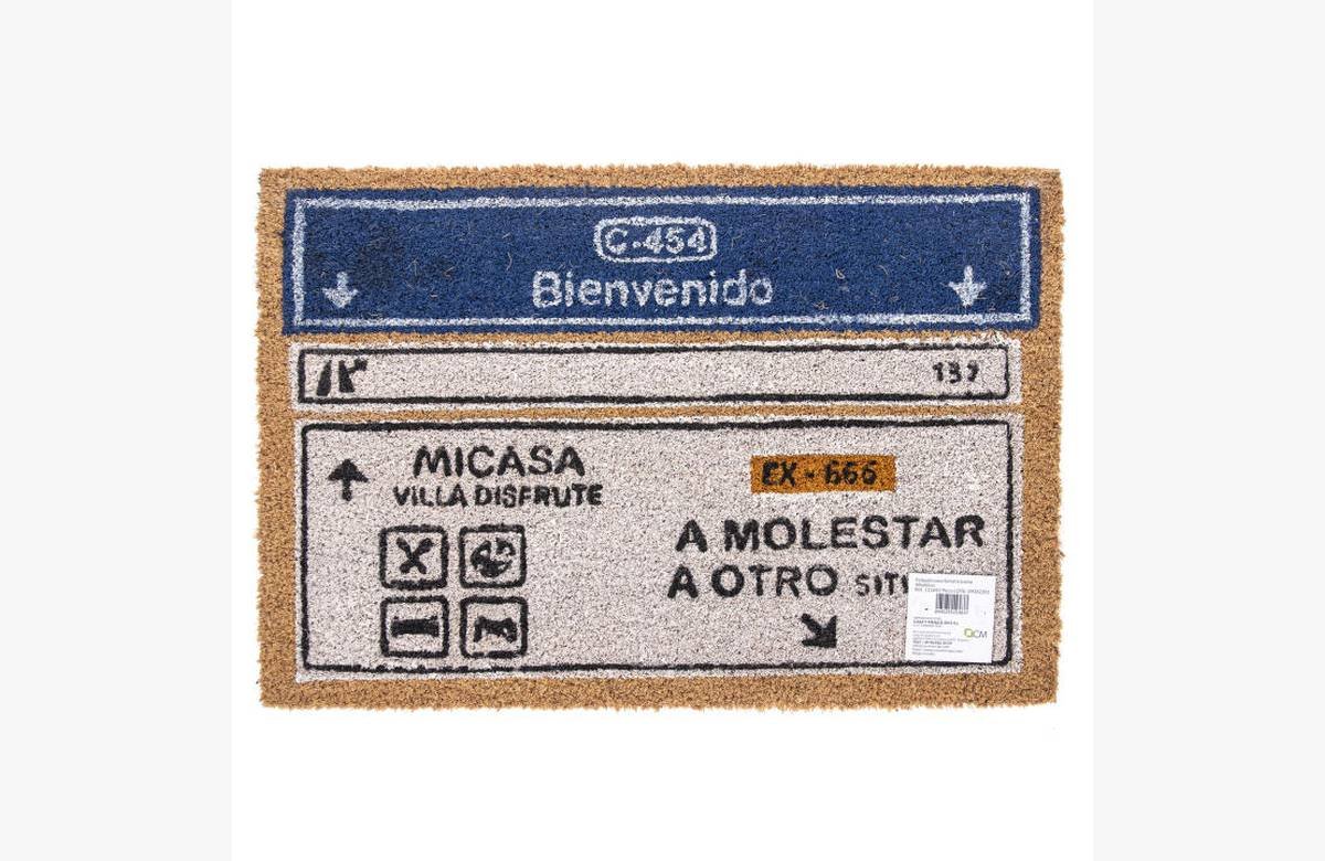 ¡Dale la bienvenida a tus invitados con estilo! Descuento imperdible en este felpudo con base antideslizante