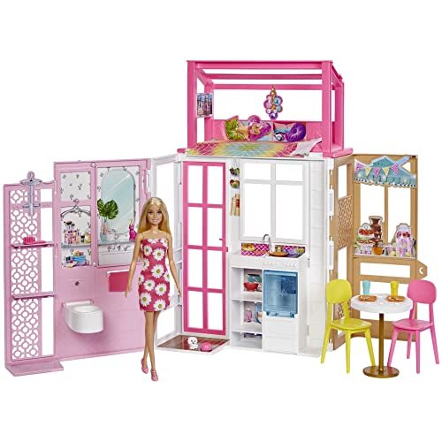 ¡No te pierdas el increíble descuento en la Casa amueblada de Barbie con muñeca y accesorios!