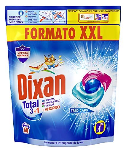 ¡Aprovecha el inigualable descuento en el pack de 60 cápsulas de detergente Dixan Total!