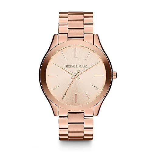 ¡Deslúmbrate con el sublime reloj Michae Kors Slim en oro rosa a un precio increíble!