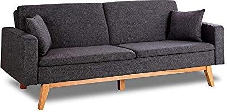 ¡Aprovecha ya la increíble oferta de un sofá cama de 3 plazas tapizado en tela con sistema de apertura de libro! ¡No te lo pierdas!