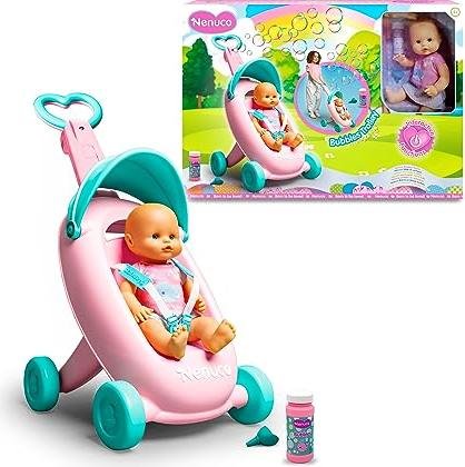 ¡Últimas unidades! Nenuco sillita de pompas con asa regulable y muñeco de 35cm ¡No te quedes sin el tuyo!