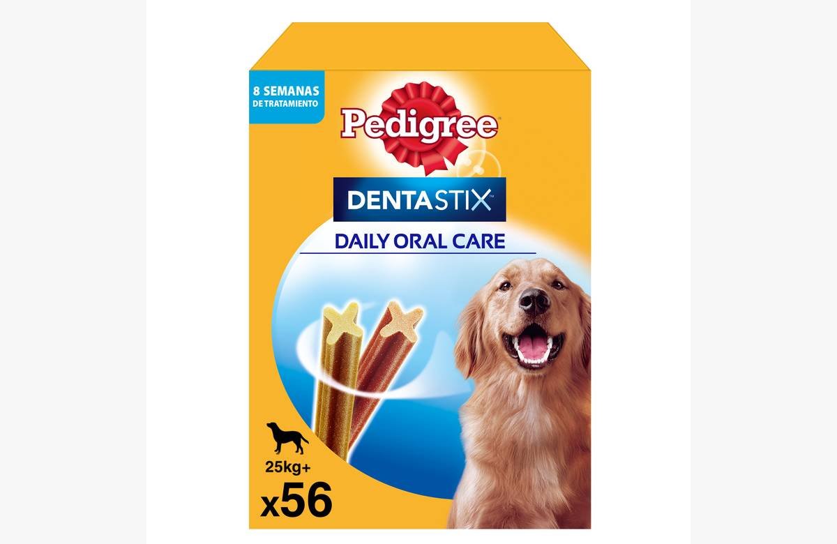 ¡Aprovecha esta oferta única y mantén la higiene oral de tu perro grande con 56 ud de Pedigree Dentastix a un precio inigualable!