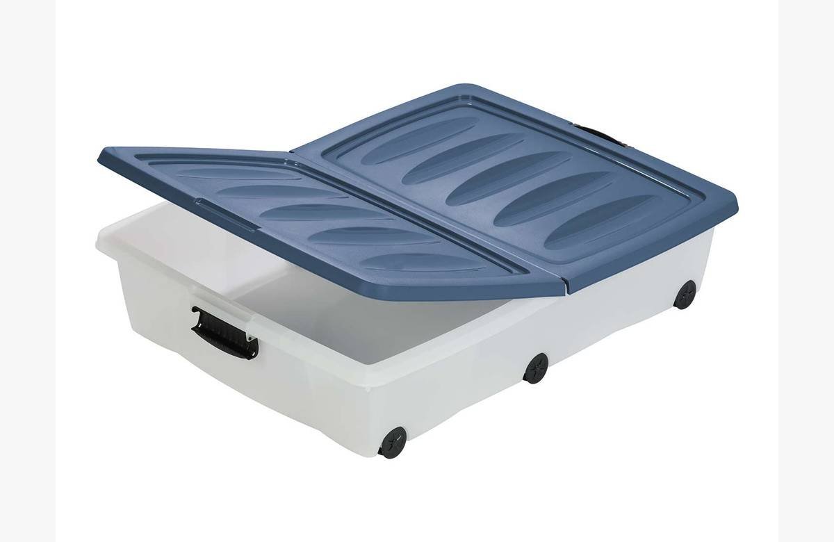 Maximiza tu espacio y organiza con facilidad: Contenedor bajo cama con ruedas en oferta única