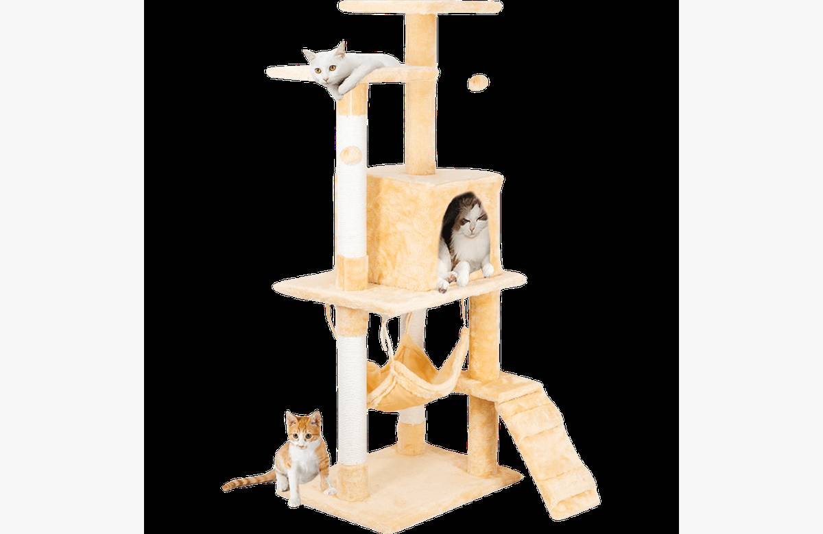 ¡Dale a tu gato la diversión que se merece con nuestro rascador de 4 niveles edipets!