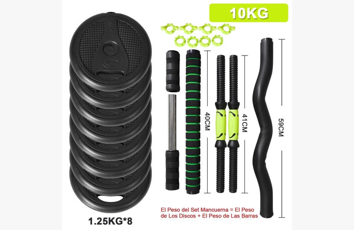 Supera tus límites con nuestras mancuernas ajustables ALLINLIFE, optimiza tu entrenamiento ahora mismo.