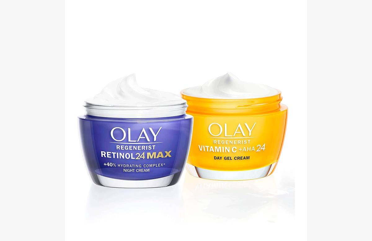 ¡Descubre el secreto de una piel radiante con el pack Olay Gel Crema Antimanchas de Día y Regenerist Retinol 24 MAX Crema Hidratante de Noche!