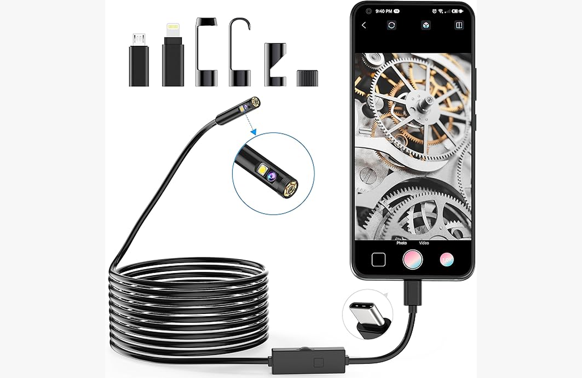 ¡Ahorra un 45% en una cámara endoscopio para inspeccionar cualquier espacio al detalle! Introduce el código de descuento y no te lo pierdas