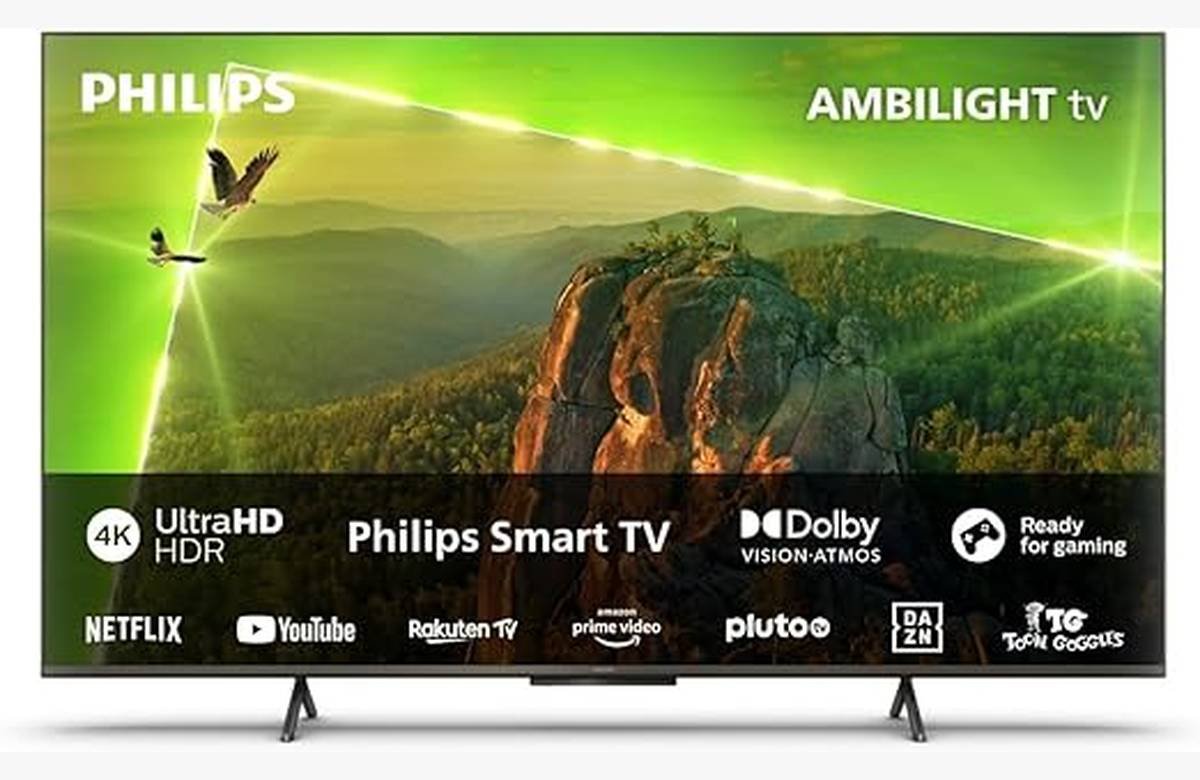 ¡Experimenta la perfección visual con el Philips 4K LED Smart Ambilight TV de 50! ¡No podrás resistirte a esta increíble oportunidad!