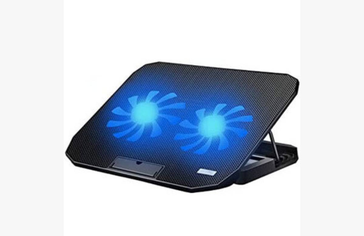 ¡Mantén tu portátil fresco y elegante! Base refrigeradora con 6 ventiladores silenciosos y luz LED azul. ¡No te pierdas esta oferta limitada!