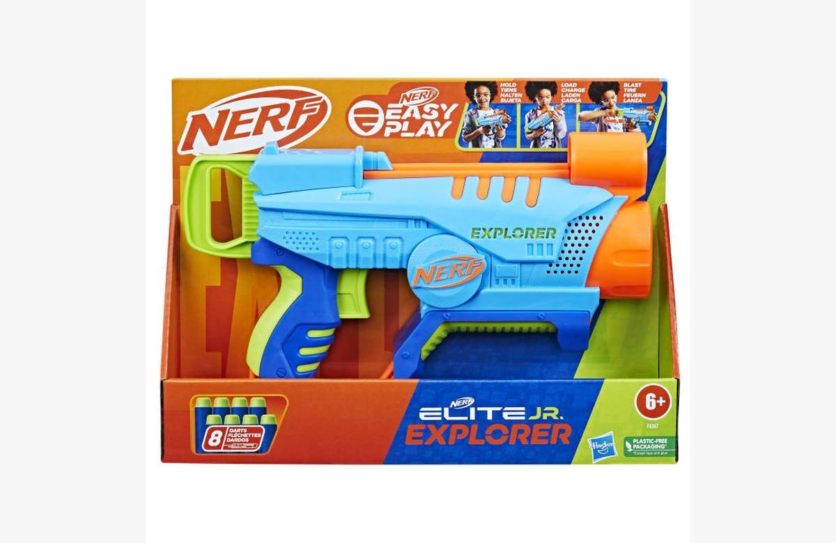 ¡Vive la máxima diversión con el NERF Elite Jr Explorer, el juguete definitivo para aventuras emocionantes!