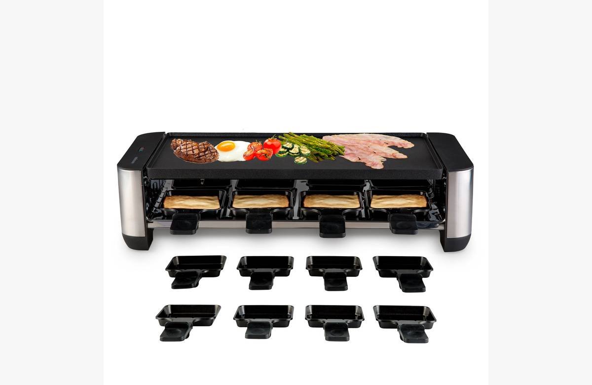 ¡Potencia, funcionalidad y capacidad excepcionales en la raclette perfecta para compartir con amigos y familiares!