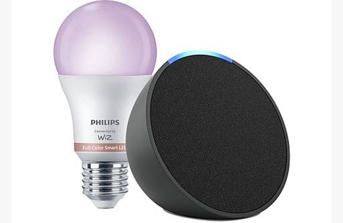 ¡Descubre la oferta definitiva! Echo Pop Altavoz inteligente con Alexa + Bombilla inteligente Philips Smart LED a un precio irresistible