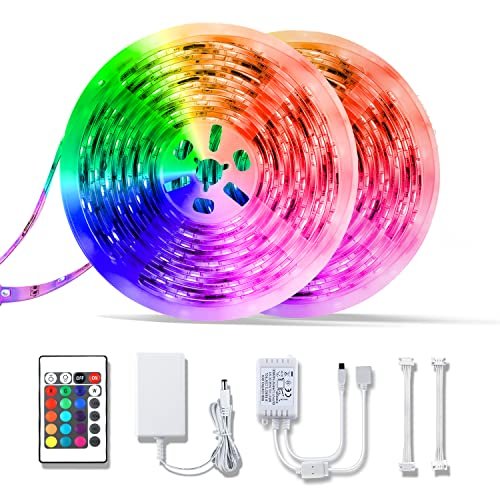 ¡Ilumina tu hogar con estilo! Set de tiras LED RGB de 10m con control remoto a mitad de precio en nuestra web.