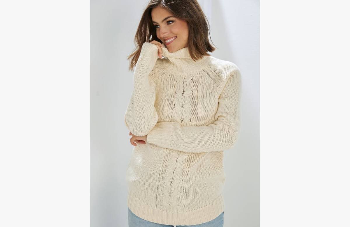 ¡El jersey de cuello alto táctil cashmere al precio que siempre soñaste!