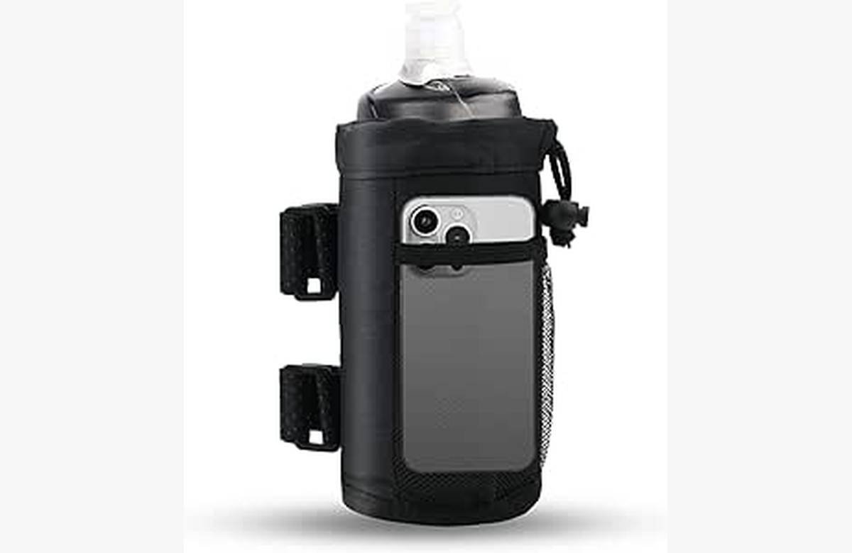 Mantén tus bebidas siempre a mano y protegidas en tus paseos en bicicleta con esta bolsa de soporte